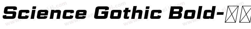 Science Gothic Bold字体转换